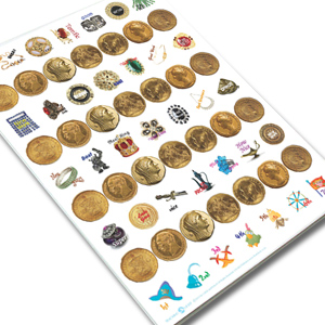 [리틀램스쿨][칭찬교구] 칭찬금화스티커_10