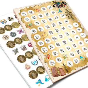 [리틀램스쿨][칭찬교구] 칭찬금화스티커_10 + 보드_10