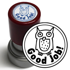 [리틀램스쿨][stamp] 만년도장 Good Job (Owl)